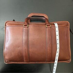 Vintage Coach Brown Leather Briefcase